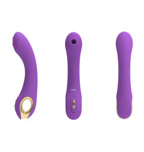 HK LETEN - Fairy G-Spot Licking Sucking Heating Vibrator (Chargeable - Purple)